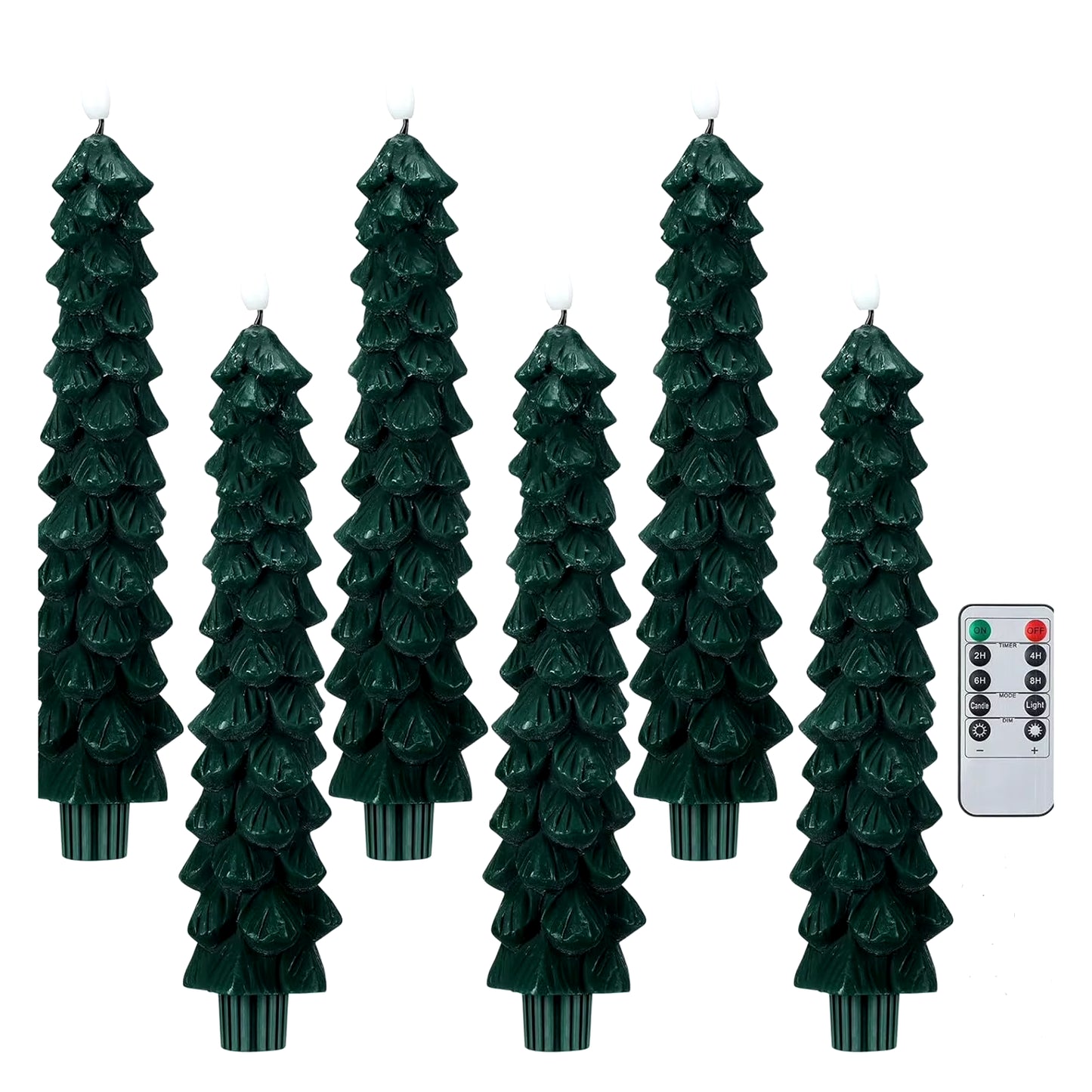 LED Flameless Christmas Tree Pinecone Candles