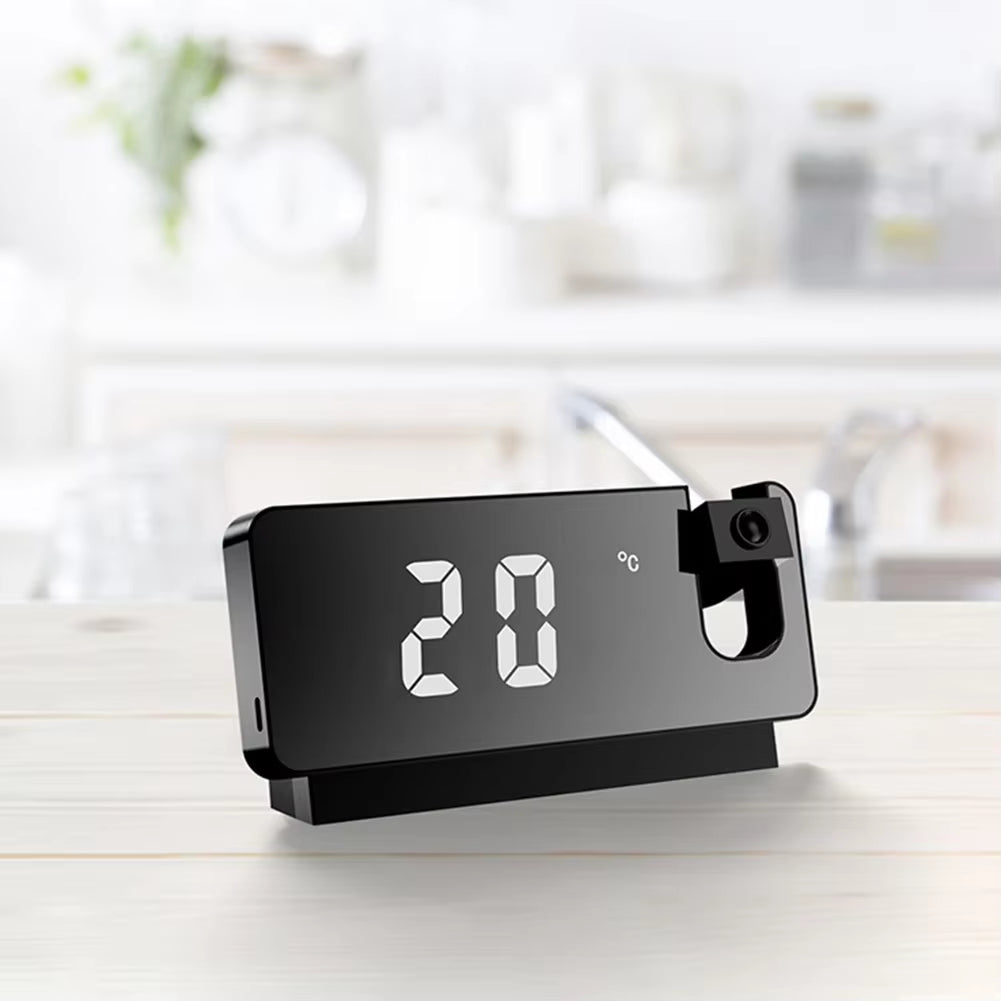 LED Digital Alarm Clock Snooze Function Clock and Temperature Display