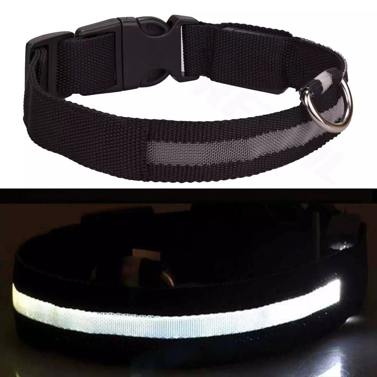 Light up Flashing USB Rechargeable LED Pet Dog Collar