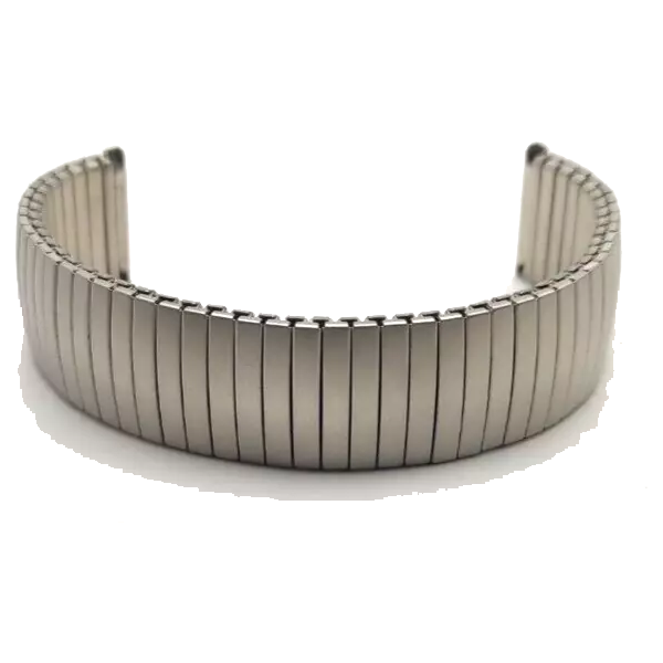 Stainless steel expander watch bracelet - side view