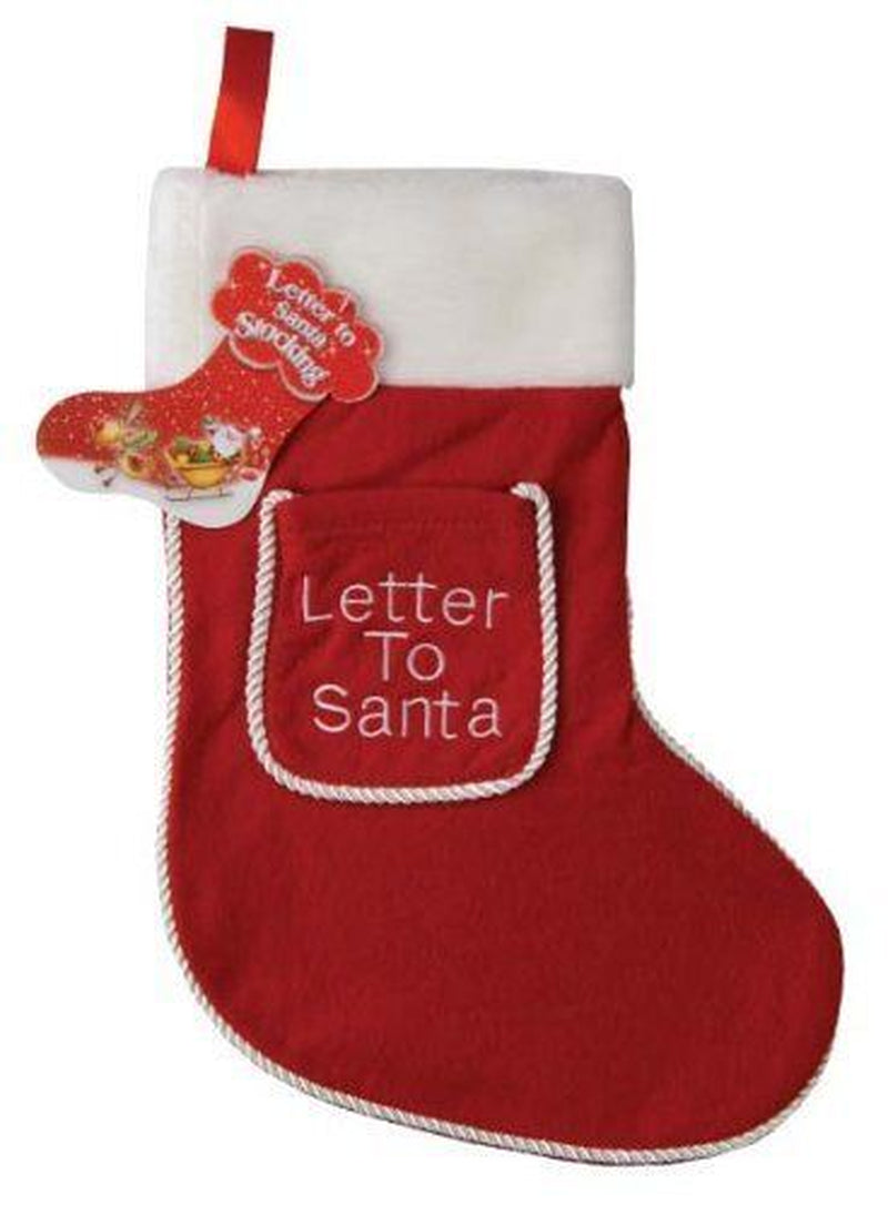 Christmas Letter to Santa Childrens Stocking